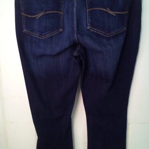 Lee Jeans Women 18 Long Curvy Fit Boot Cut Dark Wash Blue - Picture 14 of 16